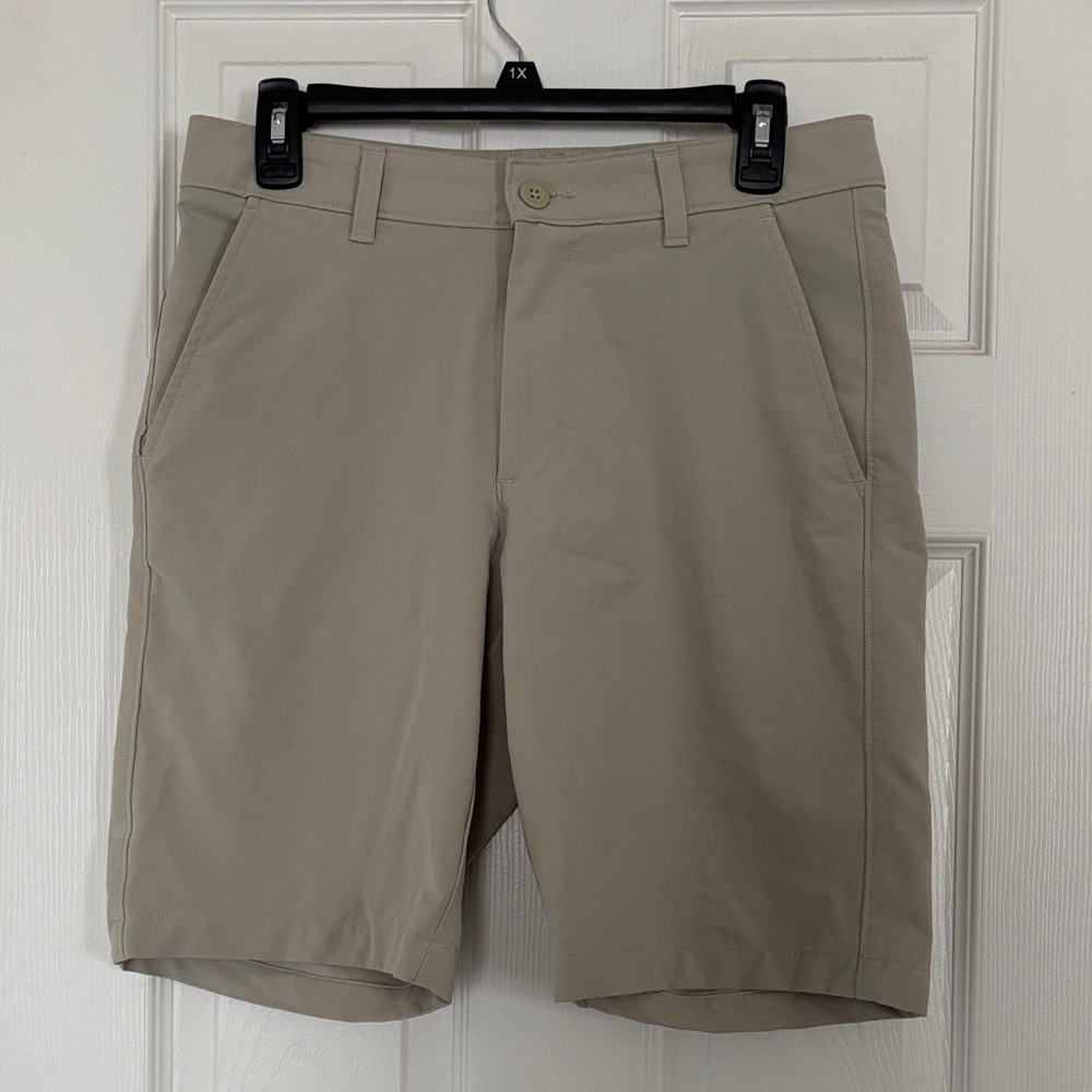 Men's Tan Golf Shorts